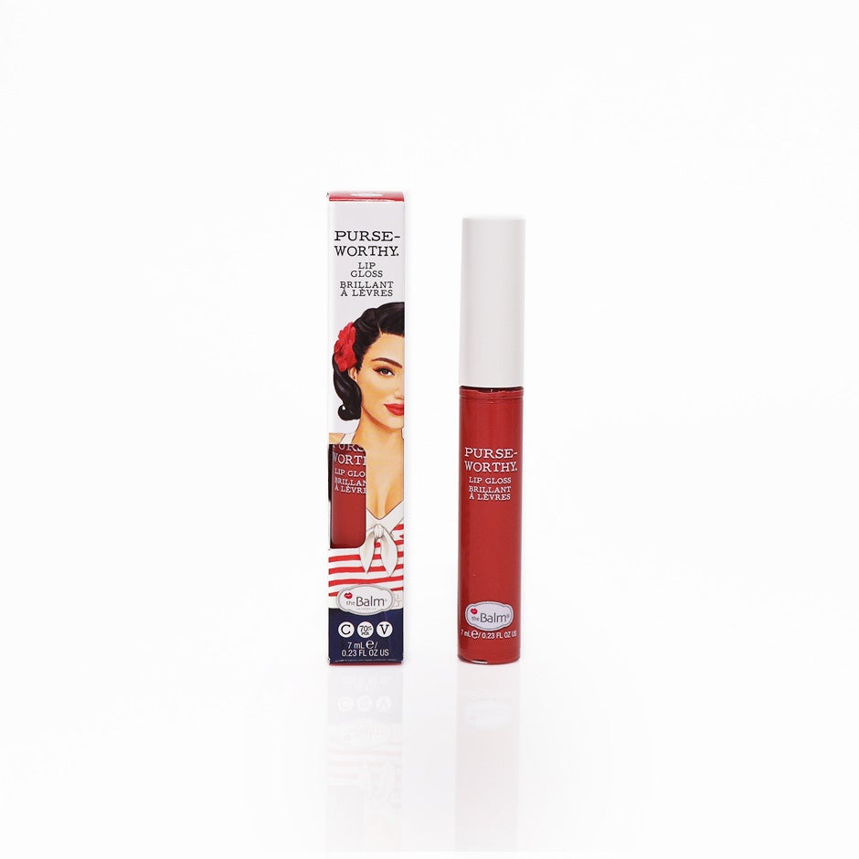 the Balm Purseworthy Lip Gloss Tote - 7 ml