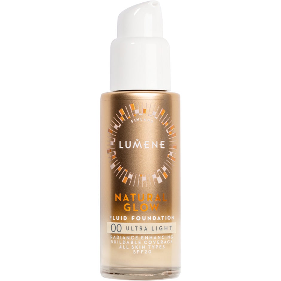 Bilde av Lumene Natural Glow Fluid Foundation Spf20 00 Ultra Light - 30 Ml