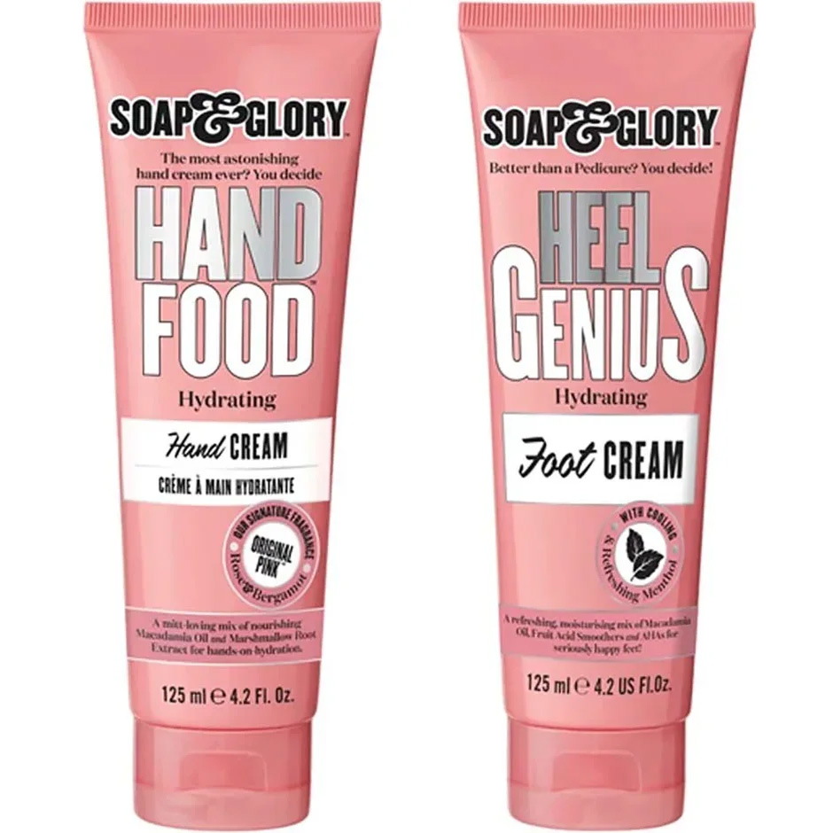 Bilde av Soap & Glory Tip To Toe Duo Hand Cream 125ml, Foot Cream 125ml