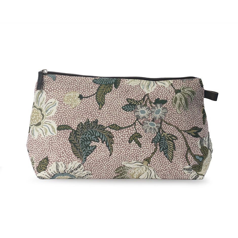 Bilde av Ceannis Cosmetic Large Flower Linen Dusty Pink 34x20.5x9 Cm