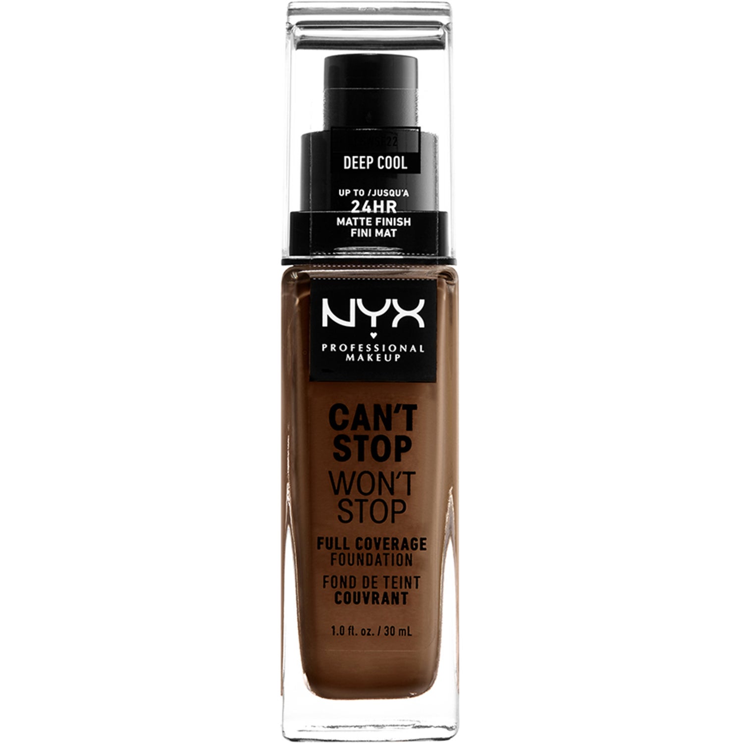 NYX Professional Makeup Can't Stop Won't Stop Foundation Deep cool - 30 ml