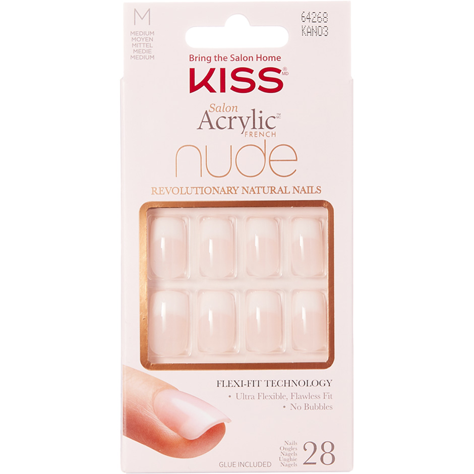 Salon Acrylic Nude Nails Cashmere 28pcs