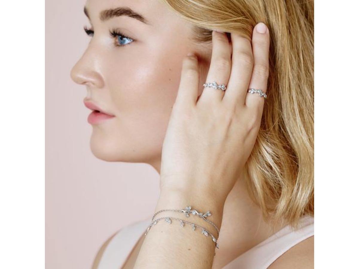 Jungle Vine Bracelet Sparkle Silver