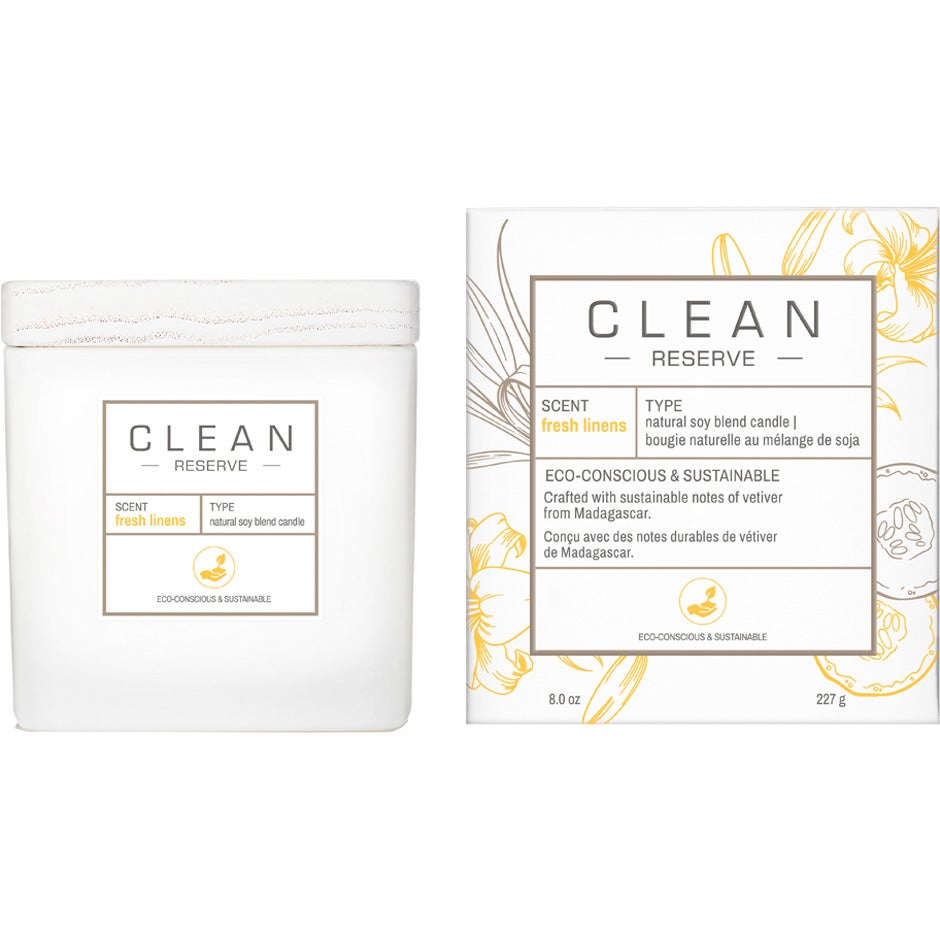 Bilde av Clean Space Fresh Linens Candle 227 Ml