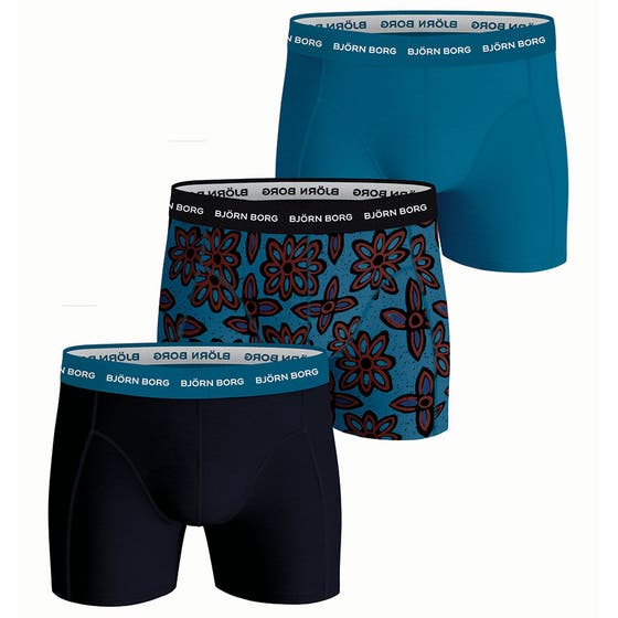 Xmas Cotton Stretch Boxer 3p