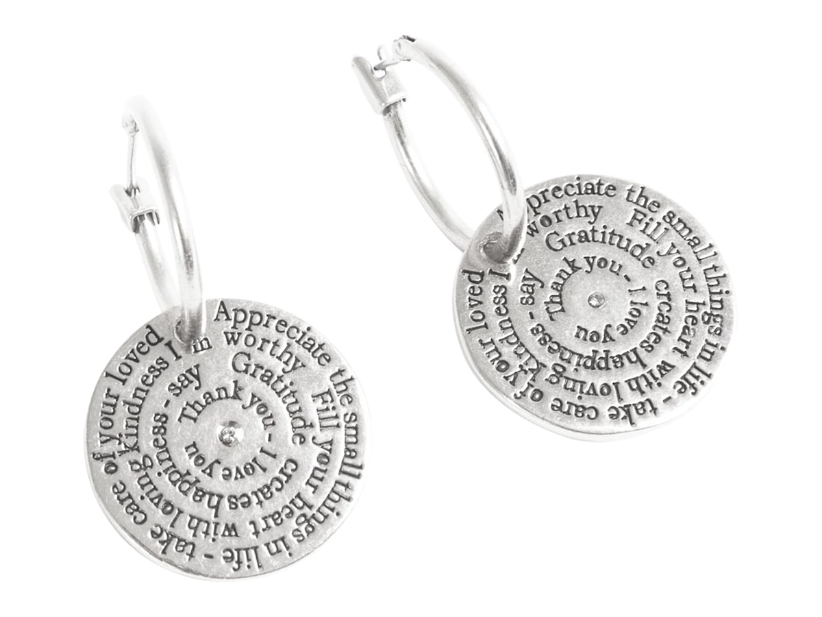 Note to Self Earring Coin