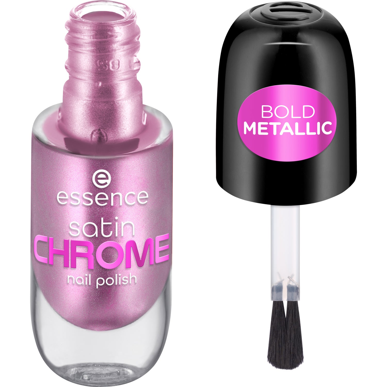 essence Satin Chrome Nail Polish 02 Artificial Pinktelligence