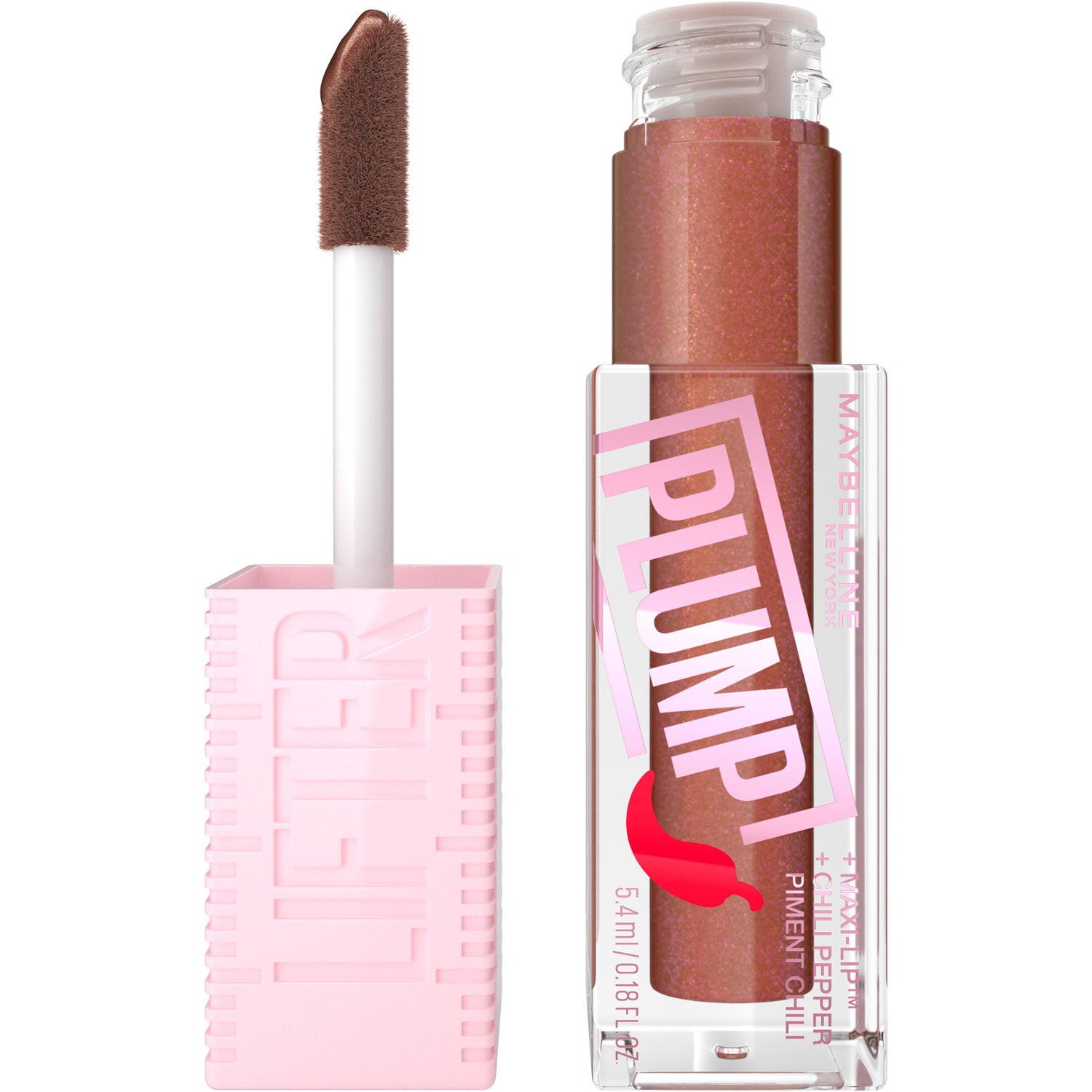 Maybelline New York Lifter Plump Lip Gloss Cocoa Zing 007 5,4ml