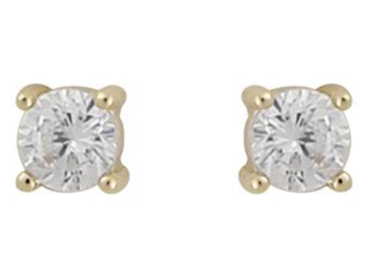 Camille Small Stone Ear Gold/Clear