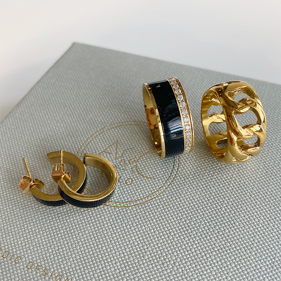 Creol Enamel Steel Earring