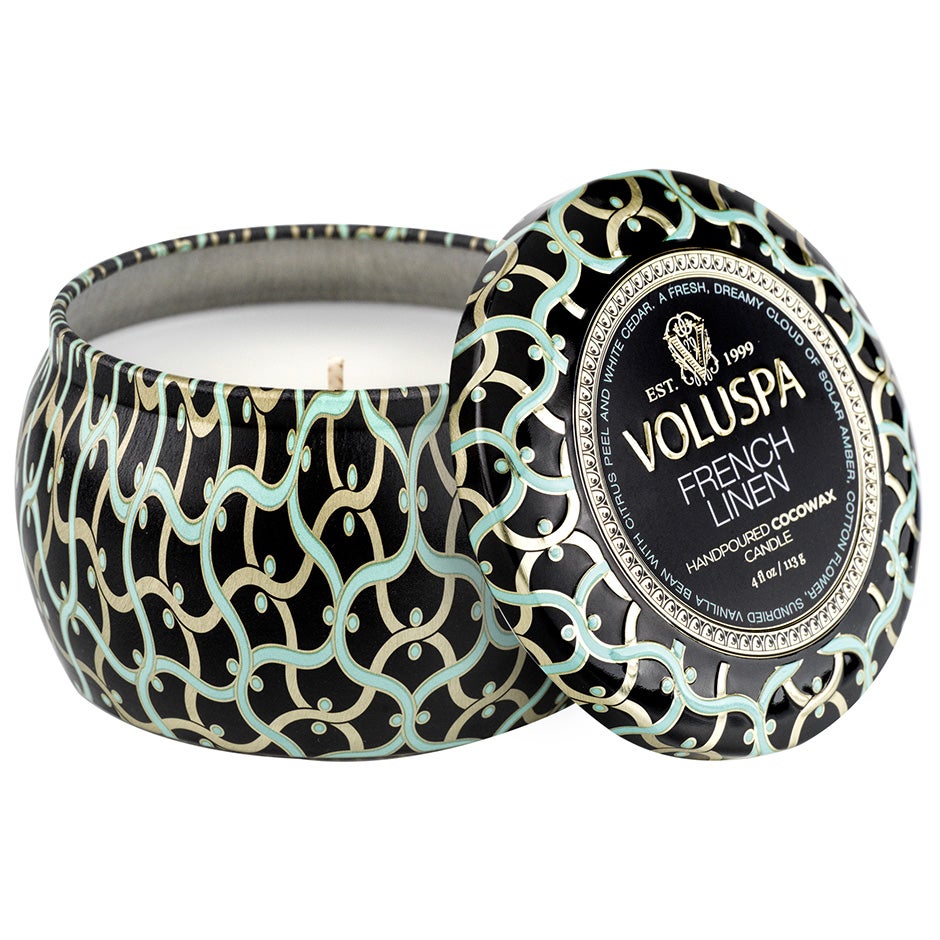 Voluspa Mini Tin Candle French Linen 113g