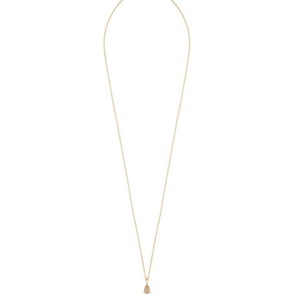Nuit drop pendant neck 42 gold/champagne