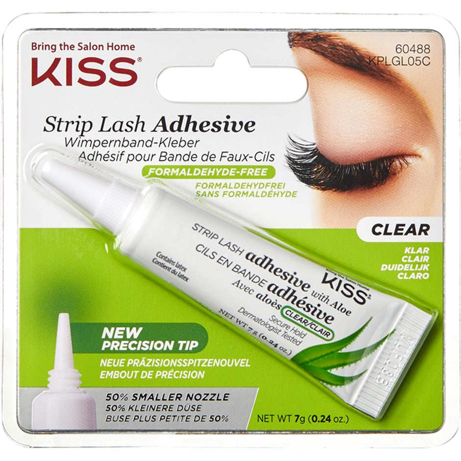 Bilde av Kiss Lash Glue Ever Ez Aloe Vera Adhesive Latex Clear - 7 G